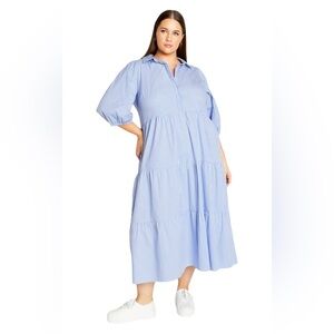 LIGHT BLUE City Chic Skylight Dress